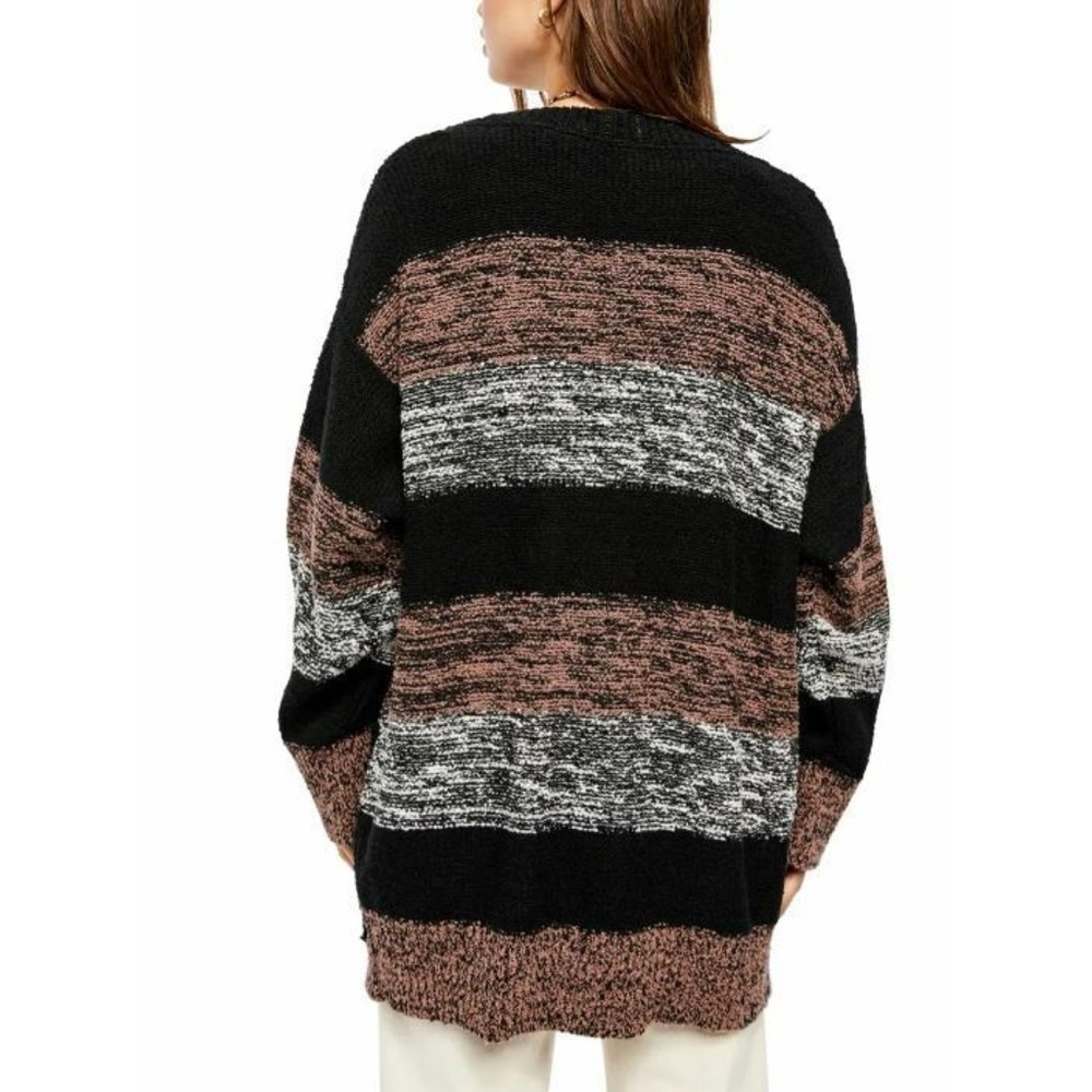 Free People Cardigan Sweater Southport Beach Oversized in Helsinki Combo Size XS - Picture 3 of 8